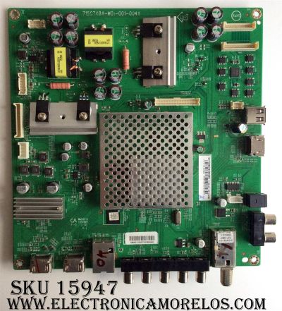 MAIN / VIZIO GXFCB02K035 / GXFCB02K035020X / 756TXFCB02K0350 / 715G7484-M01-001-004Y / CBPFF7AKA2 / MODELO E55-C1 LTCWSHBR	