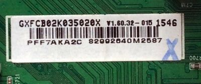 MAIN / VIZIO GXFCB02K035 / GXFCB02K035020X / 756TXFCB02K0350 / 715G7484-M01-001-004Y / CBPFF7AKA2 / MODELO E55-C1 LTCWSHBR	 - Imagen 3