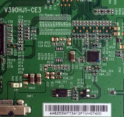 T-CON / HISENSE 50K20D / 4A6Z53MTT / 4A6Z53MTT3412F1VH07400 / V390HJ1-CE3 / E88441 / PANEL HD500DF-B01\S1 / MODELO 50K20D	 - Imagen 2