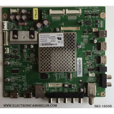 MAIN / VIZIO XECB02K061 / 756XECB02K061 / 715G6648-M01-001-004N / XECB02K061020X / XECB02K061020X/E7AKX4 / PANEL TPT500J1-LE8 REV: SC2A / MODELOS E500I-B1 LTM6PLKQ / E500I-B1 LTM6PLKR / E500I-B1 LTY6PLKR	