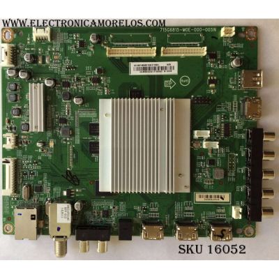 MAIN PARA TV VIZIO ORIGINAL / NUMERO DE PARTE XECB0TK002 / (X)XECB0TK002060X / 715G6815-M02-000-005N / PANEL TPT500J1-HVN08 / DISPLAY T500HVN08.4 / MODELO M502I-B1 / M502I-B1 LTYWRLAR / M502I-B1 LTMWRLAQ