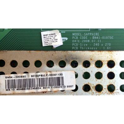MAIN / SAMSUNG BN94-02088G / BN41-01070C / BN97-02500E / PANEL LTF460HE05 A03 / MODELO LN46A860S2FXZA - Imagen 2