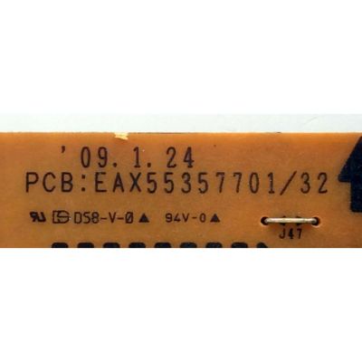 FUENTE / BACKLIGHT INVERTER / LG 57681001 / EAY57681001 / EAX55357701/32 / LGP37-09LF / PANEL`S LC370WUE (SB)(A1) / LC370WUE (SB)(B2) / MODELOS 37LH40-UA AUSVLJM / 37LH30-UA AUSVLVR / 37LH3000-ZA AEKDLJG / 37LH4000-ZA BEKVLJG - Imagen 3