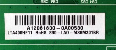 DRIVER  SCEPTRE / A12081830 / PL.MS6M30.1B-1 / PL.MS6M30.1B-1 11375 / PANEL LTA400HF11 / MODELO X405BV-FHD3HF11 - Imagen 2