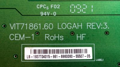 BACKLIGHT / INSIGNIA / AUO 19.37T04.015 / 1937T04015 / VIT71861.60 / REV:3 / PANEL T370HW02 V.7 / MODELO NS-L37Q-10A E37AZNKW3BYNN - Imagen 2