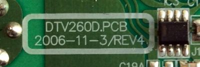 FUENTE DE PODER / INSIGNIA DTV260D.PCB / CQC05001013349 / REV4 / MODELO NS-LTDVD26 - Imagen 3