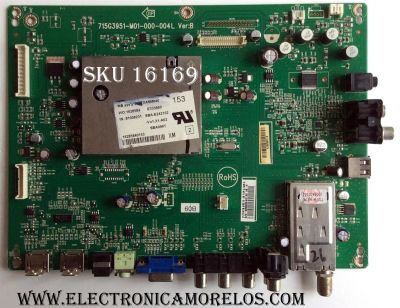 MAIN / VIZIO TXACB2K012 / TXACB2K01206 / CBPFTXACB2K012 / 715G3951-M0D-000-004L / TXACB2K01204 / TXACB2K01207 / TXACB2K01209 / PANEL TPT260B2-L01 REV:C1C / MODELO VA26LHDTV10T LTMXDAFLLTMXDAFL