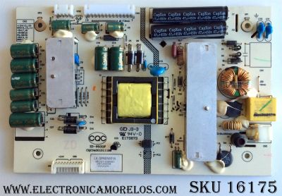 FUENTE DE PODER / APEX LK-SP405001A / CQC04001011196 / ZD-95(G)F / MO21180003 / PANEL T260XW06 V.3 / MODELO LE2612D 