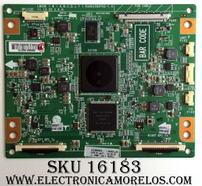 T-CON PARA TV LG ORIGINAL / NUMERO DE PARTE EBR75301301 / EAX64583702-1.0 / 61800201 / PANEL LC470EUH / DSPLAY LC470EUH (PE)(F1) / MODELO 47LM8600-UC / 47LM8600-UC.AUSZLJR