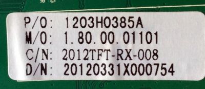 MAIN / APEX 1203H0385A / CV318H-X / 1203H0370 / CVAVYPBPR+AUDIO-A / DHX-2C / MODELO LD3288T	 - Imagen 2