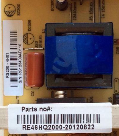 FUENTE DE PODER / RCA RE46HQ2000 / RS200-4H01 / RS123400A / MODELO 40LA45RQ / 42LB45RQ - Imagen 2