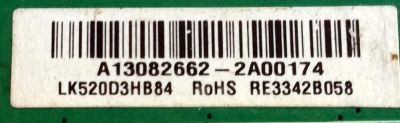 LED DRIVER / RCA A13082662 / PL.MS6M30.1D-1 13222 / RE3342B060-A1 / 111221152104 / PANEL LK520D3HB84 / MODELO ¨52¨ - Imagen 3