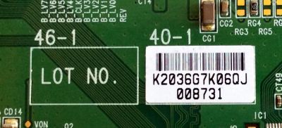 T-CON SONY LJ94-02036G / 4046HAC2LV0.4 / 2036G / SUSTITUTAS LJ94-02036F / LJ94-01952H / LJ94-01952J / PANEL`S LTZ400HA03-201 / LTY400HA03 / MODELOS KDL-40V2500 / KDL-40W2000 - Imagen 4