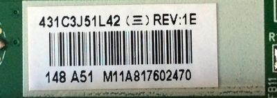 MAIN ORIGINAL PARA TV TOSHIBA / NUMERO DE PARTE 431C3J51L42 / 461C3J51L42 / 75026847 / STJ32T / 461C3J51L42 REV:1E TJ32T / VTV-L32709 REV:1A / STJ32T VTV-L32709 REV:1A / PANEL LTA320AP05 D02 / MODELO 32C110U1 - Imagen 5