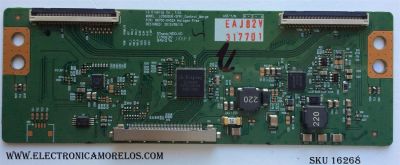 T-CON / CHANGHONG 6871L-3177D / 3177D / 6870C-0452A / 6871L-3177B /6871L-3256A/ 6871L-3259A/ 6871L-3177A/ 6871L-3403A/ 6871L-3579A/ 6871L-3403C /6871L-3177F/ 6871L-3256B /PANEL M420F13-E1-L(G1)/ MODELO LED42YC2000UA /WESTINGHOUSE DWM42F2G1 TW-77401-L042D