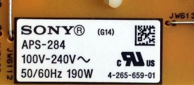 FUENTE DE PODER / SONY 1-474-310-11 / 147431011 / APS-284 / 1-883-776-11 / APS-284(CH) / 1-474-310-21 / PANEL LTZ400HM02A01 / MODELOS KDL-40BX420 / KDL-40BX421 - Imagen 3