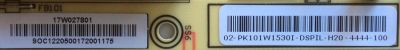 FUENTE DE PODER PARA TV TOSHIBA / NUMERO DE PARTE PK101W1530I / FSP122-3FS01 / 02-PK101W1530I-DSPIL / 3BS0427812GP / PANEL U500DU01 TT101 REV:CD1.A / U500DU01-TT101 REV:CD1.A / MODELO 50L711U18 - Imagen 2