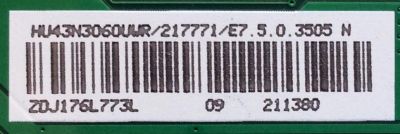 MAIN / SHARP 217771 / 211380 / RSAG7.820.7350/ROH / PANEL HD426K3U52\S0\BBY\GM\ROH / HL43H628M9S / 217397 / DISPLAY T430QVN03.3 / MODELO LC-43LBU591U - Imagen 2