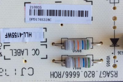 FUENTE DE PODER / SHARP 210935 / RSAG7.820.6666/ROH / HLL-4155WF / PANEL HD426K3U52\S0\BBY\GM\ROH / HL43H628M9S / MODELO LC-43LBU591U - Imagen 2