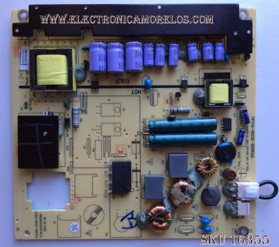 FUENTE DE PODER / PIONEER 510-121210132 / TV3205-ZC02-01(A) / 303C3205061 / MODELO PLE-3902FHD / PANEL T390HVN01.0	