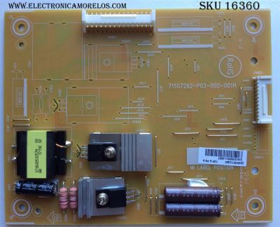 LED DRIVER / VIEWSONIC GV331UQA2 / 715G7262-P03-000-001H / MODELO CDE4302 / PANEL TPT430H3-HVN01.U REV:S272B	
