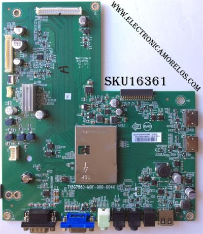 MAIN / VIEWSONIC JQFCB0NN030 / JQFCB0NN030004Q / 715G7560-M0F-000-004K / MODELO CDE4302 / PANEL TPT430H3-HVN01.U REV:S272B	