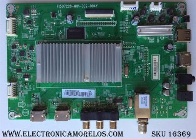 MAIN / INSIGNIA 756TXHCB0QK023 / XHCB0QK023 / 715G7228-M01-002-004Y / (X)XHCB0QK023010X / XHCB0QK0230 / BPFFTJKA1 / PANEL TPT390J1-HVN04 REV:S001C / MODELO NS-39DR510NA17