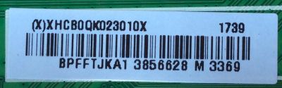 MAIN / INSIGNIA 756TXHCB0QK023 / XHCB0QK023 / 715G7228-M01-002-004Y / (X)XHCB0QK023010X / XHCB0QK0230 / BPFFTJKA1 / PANEL TPT390J1-HVN04 REV:S001C / MODELO NS-39DR510NA17 - Imagen 2