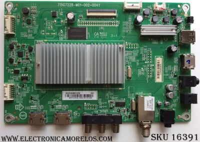 MAIN / SHARP XGCB0QK031 / (X)XGCB0QK031020X / 715G7228-M01-002-004Y / MODELO LC-32LB481U / PANEL TPT315B5-HVN05.A REV:S601B	