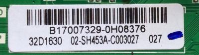 MAIN / FUENTE (COMBO) / TOSHIBA B17007329 / TP.MS3553.PB789 / 3MS553LC5NA.02 / 02-SH453A-C003027 / 32D1630 / PANEL LVW320CSDX E26 V7 / MODELO 32L310U18 - Imagen 2