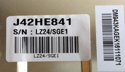 MAIN / RCA DM-943KA / LZ24AU V2.0 / J42HE841 / PANEL LC420DUJ-SGE1 / MODELO J42HE841-SGE1 - Imagen 2
