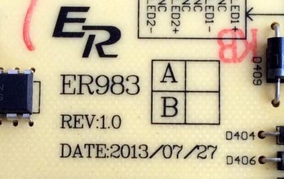 FUENTE DE PODER / RCA ER983-195380-P07 / CQC11001057548 / ER983 / KB-5150 / PANEL LC420DUJ-SGE1 / MODELO J42HE841-SGE1 - Imagen 2
