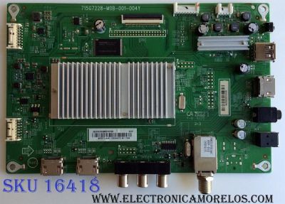 MAIN / INSIGNIA XGCC0QK001 / 715G7228-M0B-001-004Y / 715G7228-M01-001-004Y / 715G7228-M01-002-004Y / PANEL TPT390J1-HVN04 REV:S001C / MODELO NS-39DR510NA17