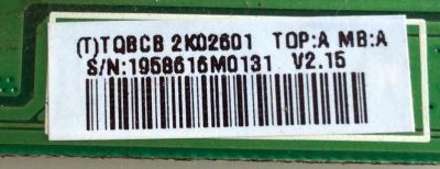 MAIN / VIZIO CBPFTQBCB2K026 / TQBCB2K026 / 715G3711-M02-000-004K / Ver:A / PANEL TPM215HW01 / MODELO E220VA - Imagen 3