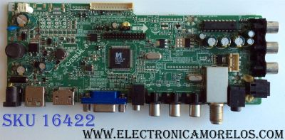 MAIN / FUENTE (COMBO) / ELEMENT 3393A01 / CV3393AL-B / DX-15001 / PANEL LC185TT1A / T185B1-P01-W06 / MODELO ELEFW195