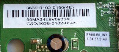 MAIN / VIZIO 3639-0102-0150 / 0171-2271-5254 / 3639-0102-0395 / PANEL V390HJ1-P02 REV: C1 / DISPLAY V390HJ1-P02 / MODELO E390I-B0 LAQ8PSAQ - Imagen 4