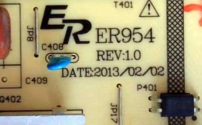 FUENTE DE PODER / RCA RE46ZN1151 / ER954 / REV:1.0 / RE46ZN1151-20130927 / PANEL T500HVN01.0-QYE / MODELO LED50B45RQ - Imagen 3