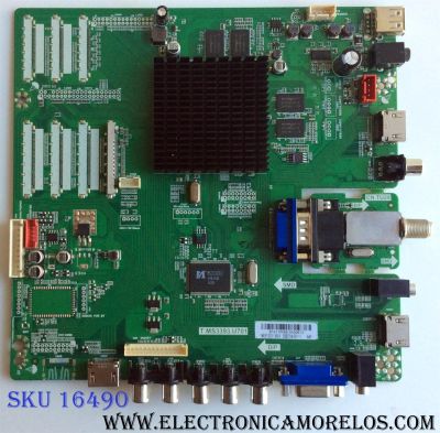 MAIN / QUASAR B14110089 / T.MS3393.U701 / PANEL`S SM550TJD201 D0614 / ST5461D01-1 / MODELO SQ5501U