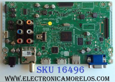 MAIN / EMERSON A3AF0MMA-001 / BA31M0G0201 2 / U9001UT / PANEL U3FF5XT / MODELOS LF320EM4 ME1 / LF320EM4F ME1