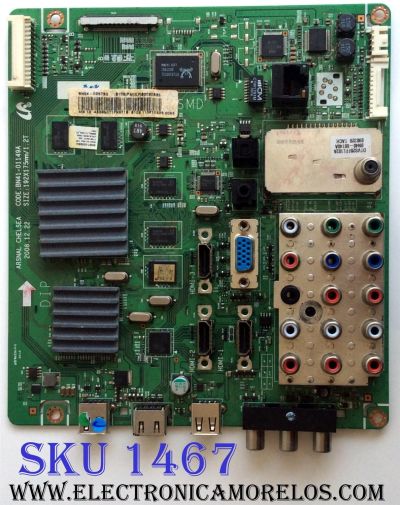 MAIN SAMSUNG BN94-02573G / BN41-01149A / BN97-03088G / MODELO LN46B650T1FXZA / PANEL LTF460HF07  A04