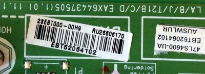 MAIN / LG EBT62064102 / EAX64437505(1.0) / SUSTITUTAS EBR75107601 / EBU61795804 / PANEL LC470EUE(SE)(M1) / MODELO 47LS4600-UA.AUSWLHR	 - Imagen 2