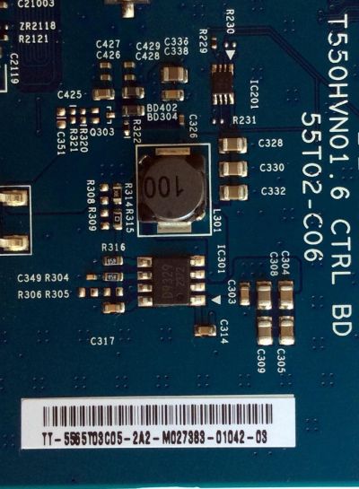 T-CON / SAMSUNG BN96-22427A / 55.65T03.C05 / 5565T03C05 / T550HVN01.6 / 55T02-C06 / PANEL DE650CGA-V1 / MODELOS UN65EH6000FXZC / UN65EH6000FXZP / UN65EH6000FXZX / UN65EH6000FXZA MH01 / UN65EH6050FXZA - Imagen 3