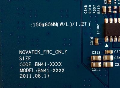 T-CON / SAMSUNG BN96-22427A / 55.65T03.C05 / 5565T03C05 / T550HVN01.6 / 55T02-C06 / PANEL DE650CGA-V1 / MODELOS UN65EH6000FXZC / UN65EH6000FXZP / UN65EH6000FXZX / UN65EH6000FXZA MH01 / UN65EH6050FXZA - Imagen 2