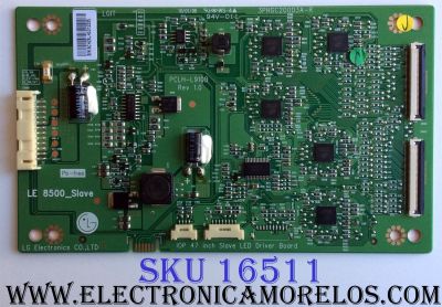 LED DRIVER SLAVE / LG 3PHGC20003A-R / PCLH-L910B / LE 8500_Slave / PANEL LE85M47T240V5 / MODELOS 47LE8500-UA AUSWLJR / 47LE8500-UA AUSWLUR 