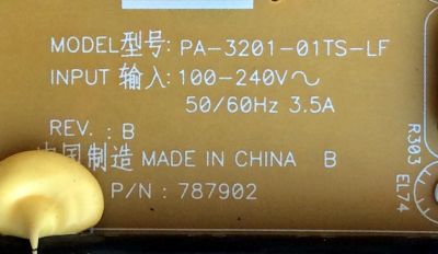 FUENTE DE PODER / TOSHIBA 75022759 / PA-3201-01TS-LF / TC22932D / 787902 / PANEL T460HF02 V.0 / MODELOS 42SL417U / 42TL515U / 46SL417U / 46UL610U - Imagen 3