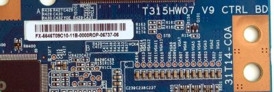 T-CON / TOSHIBA 55.46T09.C10 / T315HW07 V9 / 5546T09C10 / 31T14-C0A / PANEL T460HF02 V.0 / MODELO 46SL417U - Imagen 2