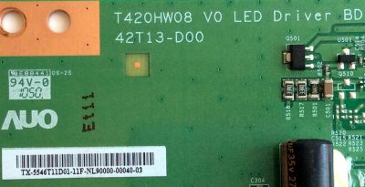 LED DRIVER / TOSHIBA 55.46T11.D01 / T420HW08 V0 / 42T12-D00 / 5546T11D01 / PANEL T460HF02 V.0 / MODELO 46SL417U - Imagen 2