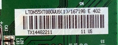 MAIN / HISENSE 167198 / RSAG7.820.5405./ROH / 167197 / LTDN55XT880WUS(1) / LTDN55XT880WUS(0) / PANEL´S MT5461D01-3 / MT5461D01-1 / MODELO 55T880UW - Imagen 4