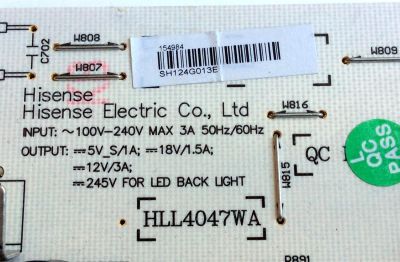FUENTE DE PODER / INSIGNIA 154984 / RSAG7.820.4543/ROH / HLL4047WA / TU25C116-1 B1 / PANEL HE420FF-B57(1000)\PW1 / MODELO NS-42E440A13 - Imagen 2