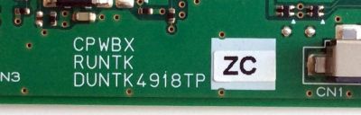 T-CON / WESTINGHOUSE DUNTK4918TPZC / CPWBX4918TPZC / RUNTK4918TPZC / PANEL T400D3-HA24-L01 VER.C3 / MODELO LD-4055 TW-61511-T040B	 - Imagen 2